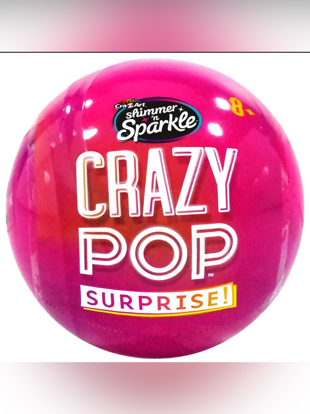 Cra-Z-Art Crazy Pop Surprise! Shimmer 'n Sparkle Party Ball - Pink